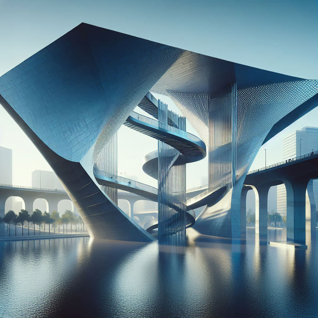 Instalación arquitectónica de acero