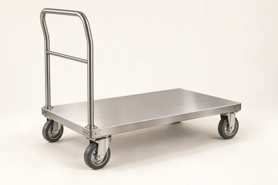 Ilustración de carro de plataforma para transporte