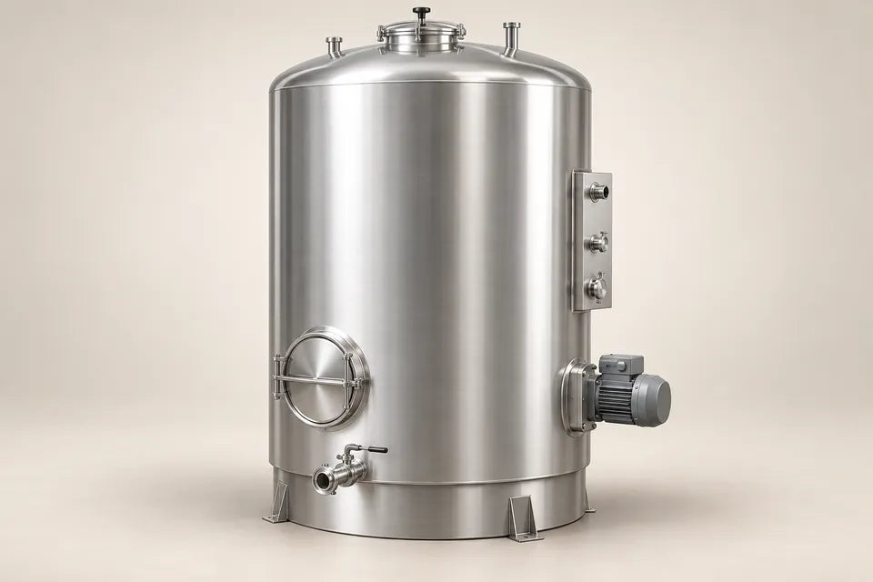 Ilustración de tanque vertical refrigerado