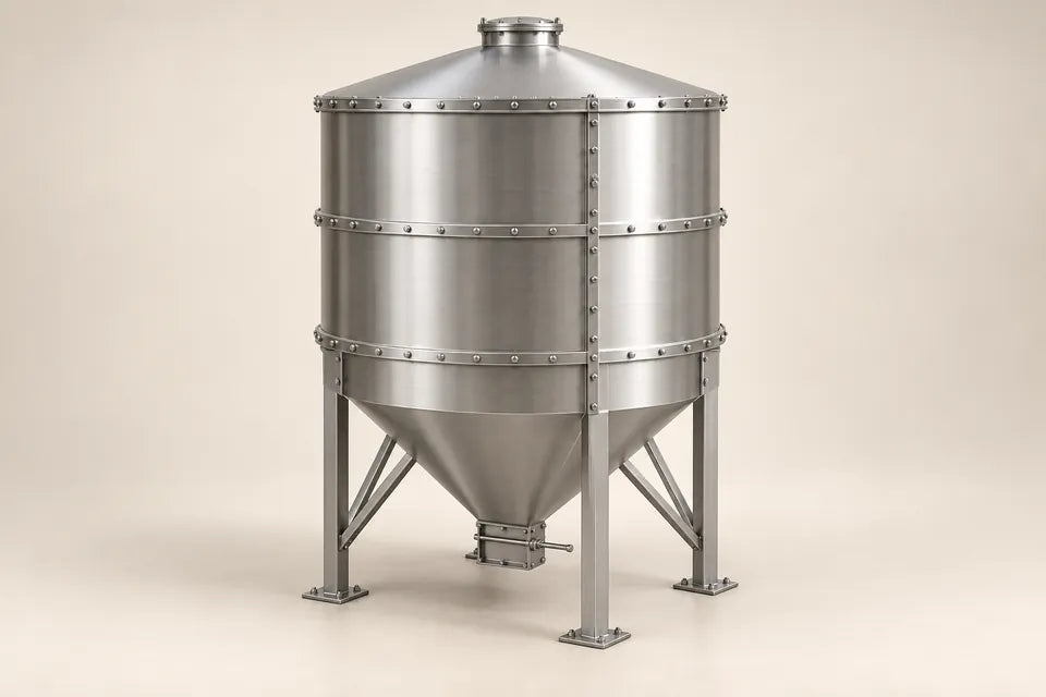 Ilustración de silo modular